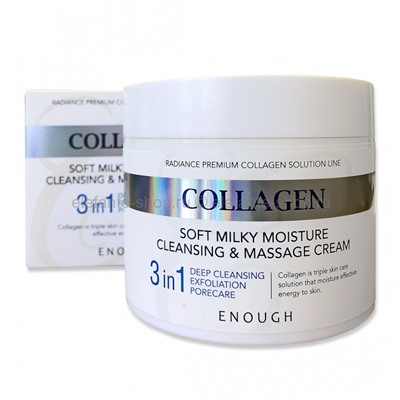 Крем с коллагеном Enough Collagen Hydro Moisture Cleansing & Massage Cream 300g (125)