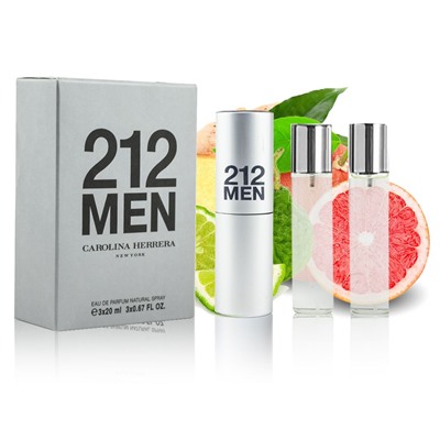 Carolina Herrera 212 Men, EDP 3x20мл