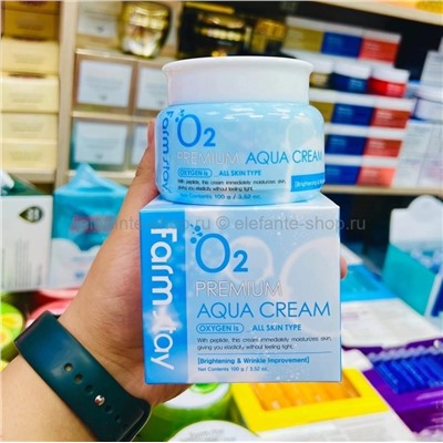 Увлажняющий крем с кислородом FarmStay O2 Premium Aqua Cream 100g (13)