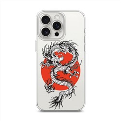 Силиконовый чехол Asian dragon на iPhone 15 Pro Max