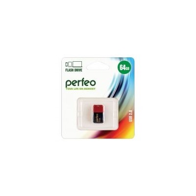 64Gb Perfeo M04 Red USB 2.0 (PF-M04R064)