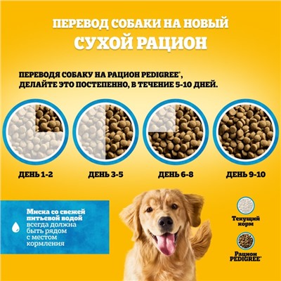 Сухой корм Pedigree для собак всех пород, говядина, 13 кг