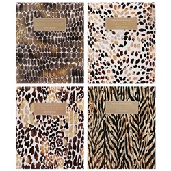 Тетрадь 48л кл Animal Print, обл мел карт, лам SoftTouch, бл офс, 4В МИКС