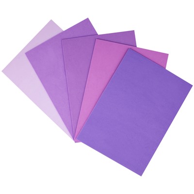 Резина пористая (фоамиран) цветная ArtSpace, А4, 5л., 5цв., 2мм, оттенки фиолетового Фа4_37748