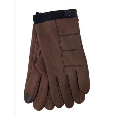 Теплые мужские перчатки с подкладом из искусственного меха