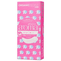 "ORGANIC PEOPLE"  Girl Power Прокладки жен.ежедневные аромат."AROMA Classic" (20шт).12 /PT-06