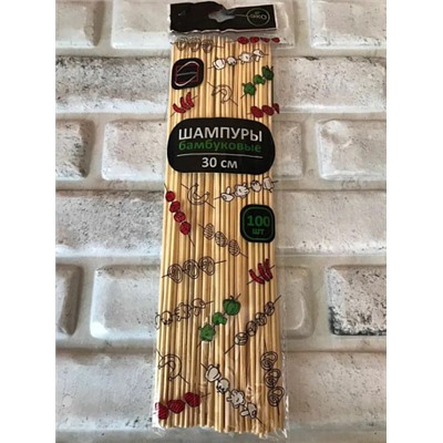 Шпажки - шампуры 100шт бамбук, 30см
