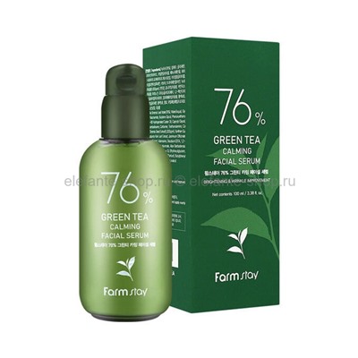 Сыворотка с экстрактом семян зеленого чая FarmStay 76% Green Tea Calming Facial Serum 100ml (78)