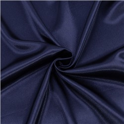 Ткань на отрез креп-сатин 1960 цвет темно-синий