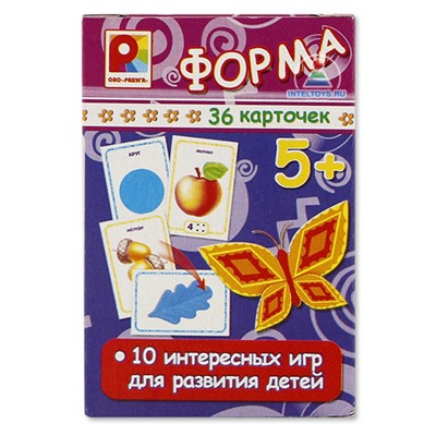 Радуга. Игры с карточками "Форма" арт.С-916 /32