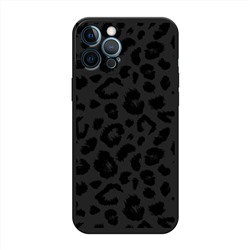Матовый силиконовый чехол Окрас леопарда фон на iPhone 12 Pro Max