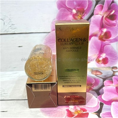 Сыворотка 3W Clinic Collagen & Luxury Gold Anti-Wrinkle Ampoule 100ml (78)