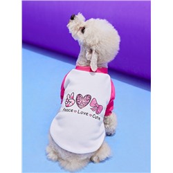 PETSIN Valentinstag 1 Stück Herz -und Buchstaben-grafik Haustier Sweatshirt
