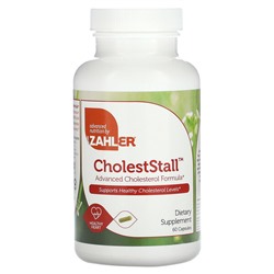 Zahler CholestStall, Усовершенствованная формула холестерина, 60 капсул