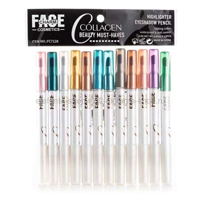 Набор карандашей для глаз Face Charm Collagen Eyeshadow Pencil 12pcs (106)