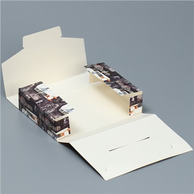 Коробка складная - конверт«Настоящему мужчине»16х12х4 см