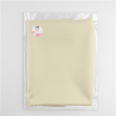 Ткань подкладочная «Ромб», 100 % полиэстер, 1 × 1,4 м, цвет молочный