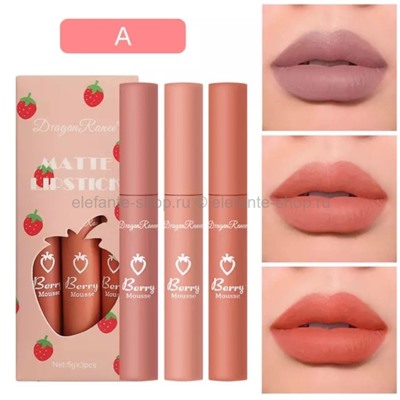 Набор блесков для губ Dragon Ranee Strawberry Lipstick Set (106)