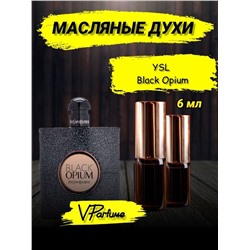 Черный Опиум Ив Сен Лоран масляные духи Black opium (6 мл)