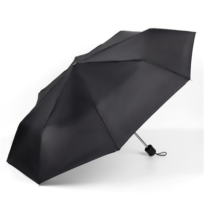 Зонт механический, «Dark afternoon», 3 сложения, 8 спиц, R = 48 см, цвет чёрный