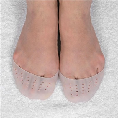 Подследники на пальцы ног, дышащие, силиконовые, 9 × 9 см, пара, цвет белый