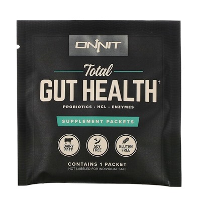 Onnit Total Gut Health, Пакеты добавок, 15 пакетиков