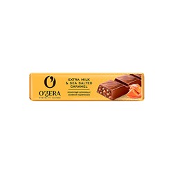 «O'Zera», шоколад молочный Extra Milk &Sea Salted caramel, 45 г (упаковка 30 шт.)