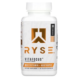 Ryse Supps Vitafocus, Мультивитамины + ноотроп, 60 желатиновых капсул