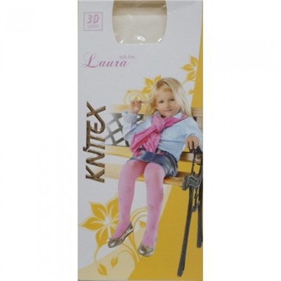 K-4-1 Колготки "LAURA" молочные 104/110 р для девочек KNITTEX