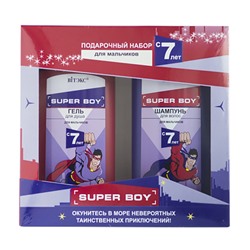 Подарочный набор SUPER BOY (Шампунь д/вол. д/мальчиков с 7 лет,275мл+Гель д/душа 275мл)/Витэкс/ОПТ