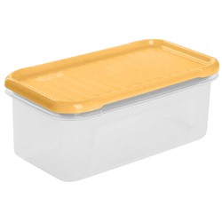 Емкость для сыпучих продуктов "Modena" прямоугольная 0,5л (бледно-желтый) 221111404/01