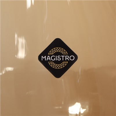 Бокал из стекла для вина Magistro «Иллюзия», 550 мл, 10×24 см, цвет золотой