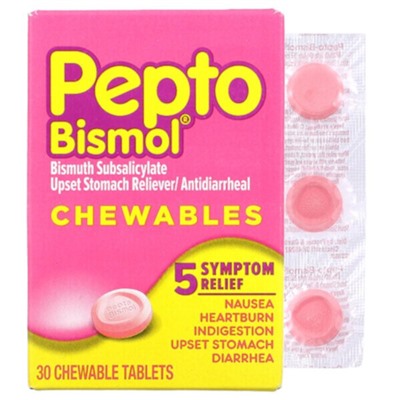 Pepto Bismol Pepto Bismol жевательные таблетки - 30 таблеток - Pepto Bismol