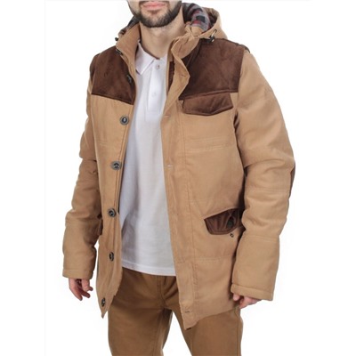 J83011 KHAKI/CAMEL  Куртка-жилет мужская зимняя NEW B BEK (150 гр. синтепон)