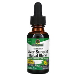 Nature's Answer Liver Support Herbal Blend, жидкий экстракт, без спирта, 2000 мг, 1 жидкая унция (30 мл)