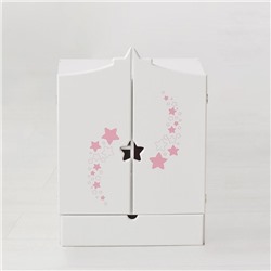 Игрушка детская: шкаф с дизайнерским звёздным принтом (коллекция "Diamond star" белый). 55011