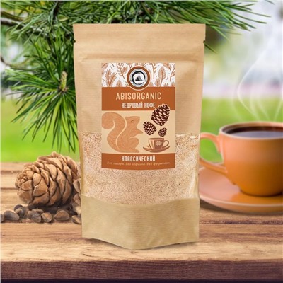 Кедровый кофе ABISORGANIC классический без сахара и кофеина, 100г