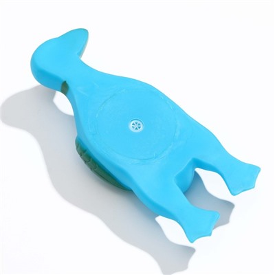 Игрушка пищащая "Скромная утка" для собак, 18 х 7 х 4 см, синяя
