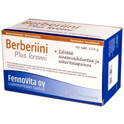 Fennovita Берберин + Хром 90 табл. пищевая добавка
