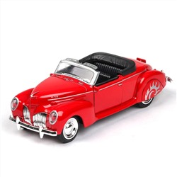 Модель мет. "Lincoln Zephyr retro" 1:38 инерц. свет, звук, открыв двери арт.36063/71365