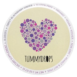 Tummydrops Сладкий ежевичный имбирь, 18 капель, 2 унции (57 г)