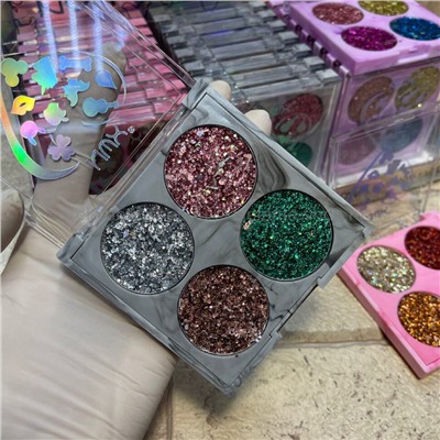 Набор из трёх глиттеров NWX Glitter Eyeshadow (106)