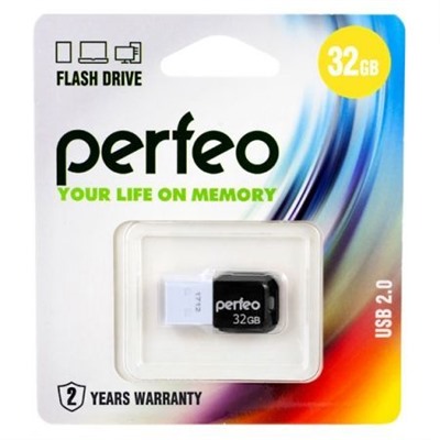 32Gb Perfeo M02 White USB 2.0 (PF-M02W032)