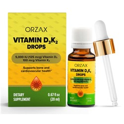 Витамин D3 и K2 для для укрепление иммунитета у детей и взрослых 20 ml
