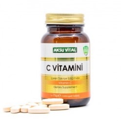 Витамин С  500 мг + Цинк + Д3 60 табл Aksu Vital