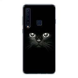 Силиконовый чехол Взгляд черной кошки на Samsung Galaxy A9 2018
