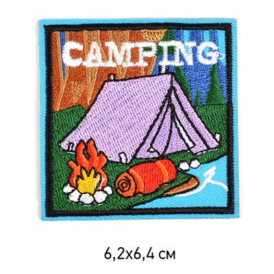 Термоаппликации арт.TBY-2217 Camping 6,2х6,4см