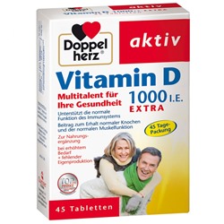 Doppelherz (Доппельхерц) aktiv Vitamin D 1000 I.E. EXTRA 45 шт