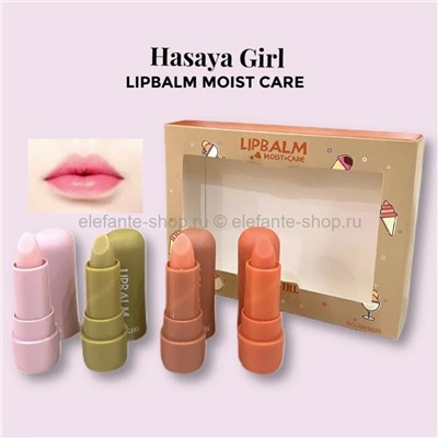 Набор бальзамов для губ HASAYA GIRL Lip Balm 4 штуки