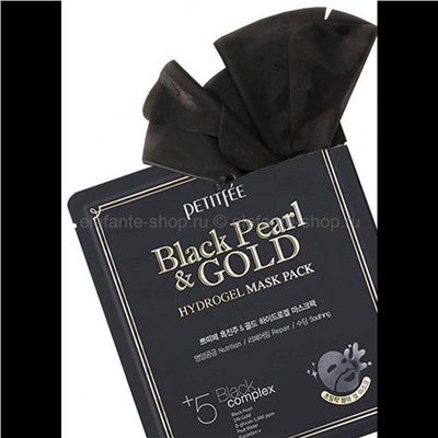 Маски Petitfee Black and Gold Hydrogel Mask Pack, 5 шт (106)